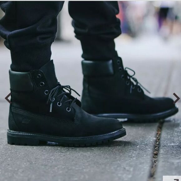 TIMBERLAND® PREMIUM 6-INCH WATERPROOF‎ WOMENS BOOTS BLACK 11M NWT IN BOX - Picture 2 of 14